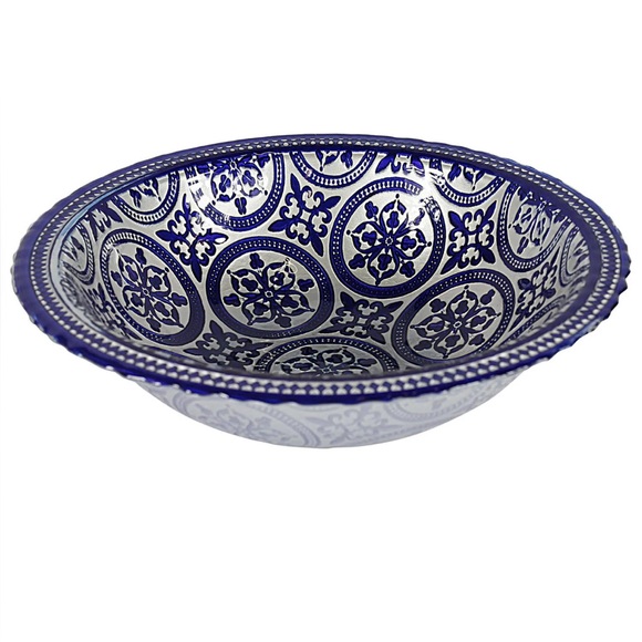 Skal Marrakesh Ceramic Bowl Cobalt Blue Nybro
Nesting Mandala Reverse
Painted. - Picture 3 of 5
